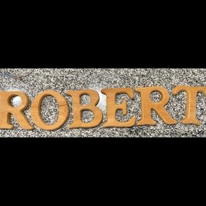 Wood letters new 6” ROBERT. new